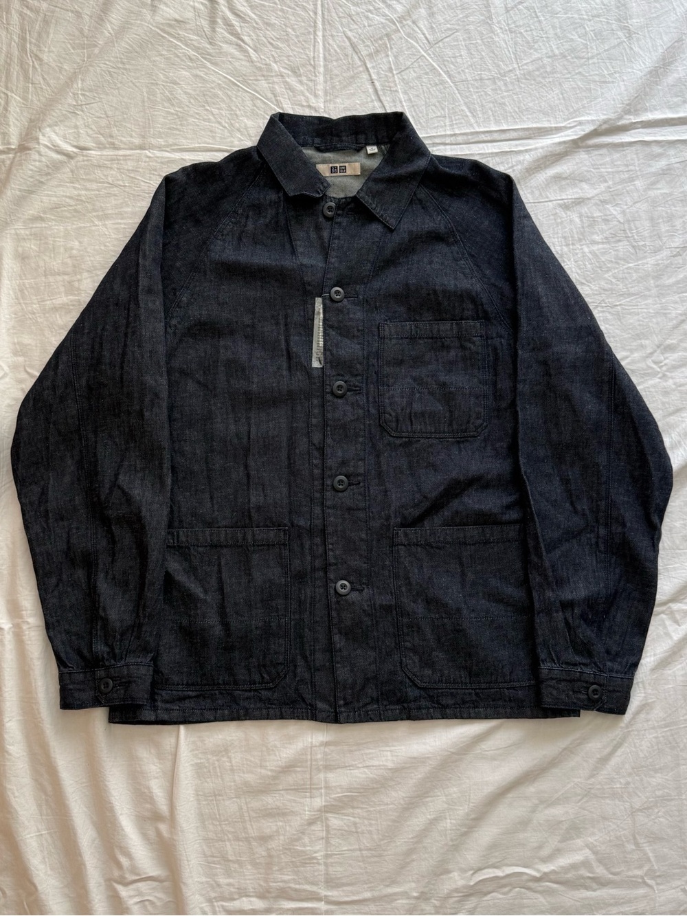 NWT Uniqlo denim Utility jacket button up shacket Men’s M